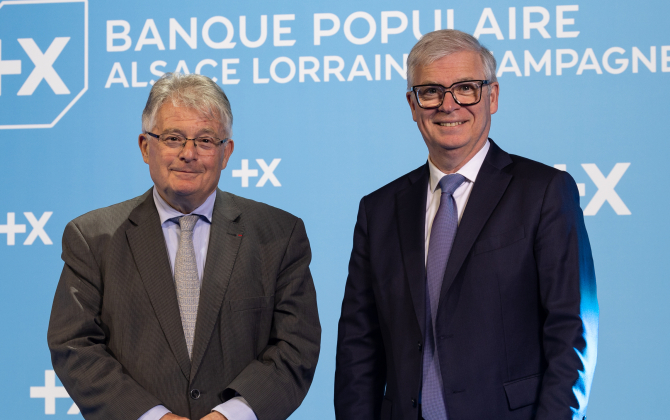 Thierry Cahn, le président du conseil d'administration de la BPALC, et Dominique Garnier, son directeur général.