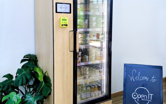 La start-up stéphanoise engagée Kafette prévoit d'installer ses deux premières armoires réfrigérées connectées en entreprise en septembre.