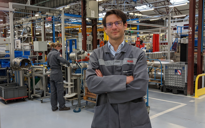 Nicolas Caseotto, directeur du site de Saint-Thégonnec de Bosch Thermotechnologie France.