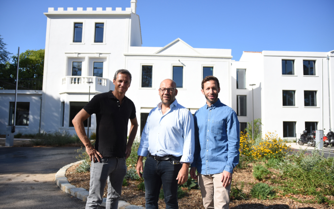 De droite à gauche : Michaël Solal, Laurent Dahan et Vincent Eriani, les trois associés de Well Place.