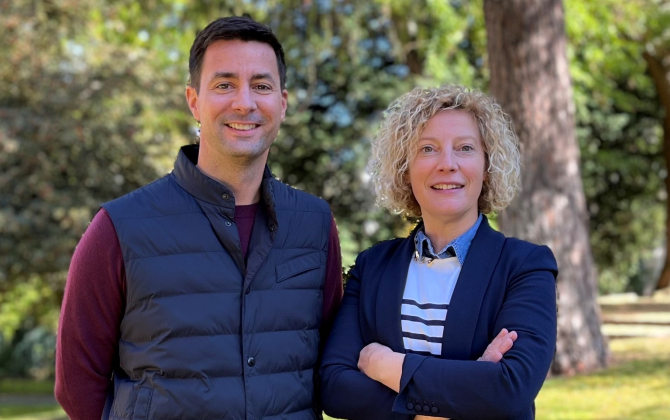 Les deux fondateurs de L’Empreinte, Laurent Bocahut et Mélinda Dubreucq, se sont rencontrés en mai 2021 et ont lancé leur start-up un mois après.