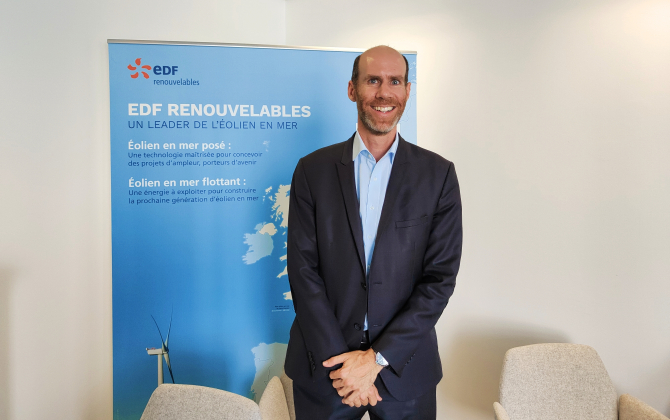 Cédric Le Bousse, directeur du secteur énergies marines renouvelables chez EDF Renouvelables.