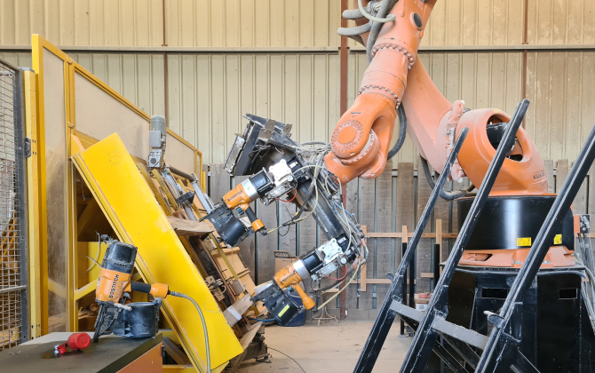 Deux robots similaires viendront compléter l’outil de production de la scierie Ciolli.