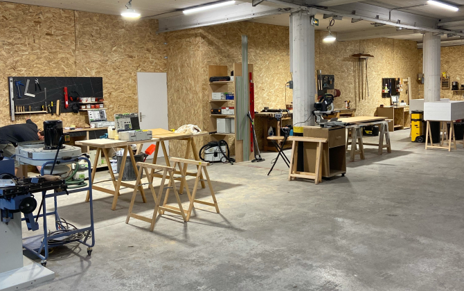 Le nouvel atelier de la Maison de la Mousse s’étend sur 600 m2 dans le centre-ville de Nice.