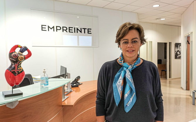 Magalie Le Banner, vice-présidente Sales Marketing et Design d’Empreinte à Brest.