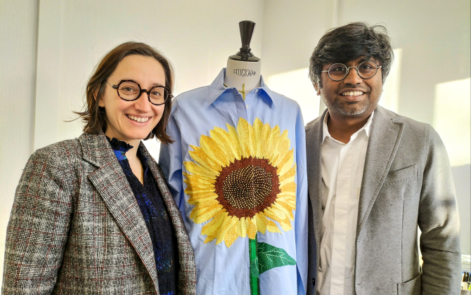 Lucie Bourreau et Bapan Dutta ont créé Mii collection pour mettre en valeur le savoir-faire textile de l’artisanat indien.