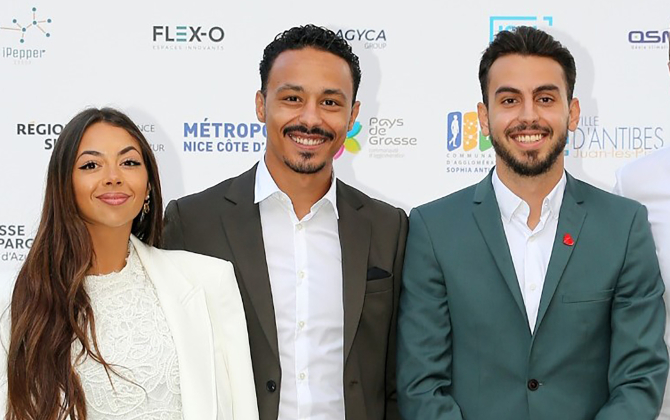 Talel Hakimi (au milieu) a fondé Livmed's à Nice début 2020, avec Manon Renou-Chevalier et Mehdi Matyja.