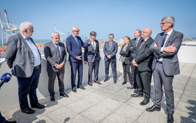 L’armateur MSC annonce, mardi 23 mai, le lancement de la première phase d’investissement de son projet destiné à tripler les capacités de son terminal havrais.
