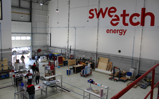 Le hall pilote de Sweetch Energy, à Saint-Grégoire en région rennaise. C’est le lieu test de ses équipements.