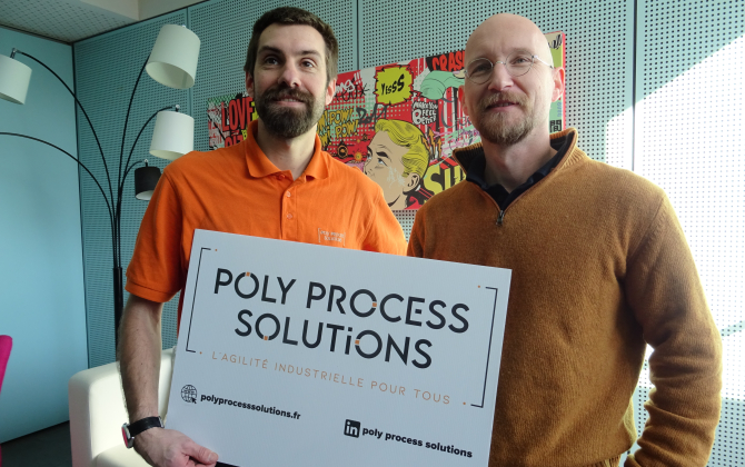 Allan Cronier (à gauche), DG de Poly Process Solutions, et Yann Le Noc, président, sont ambitieux pour leur start-up qui a fêté ses un an.
