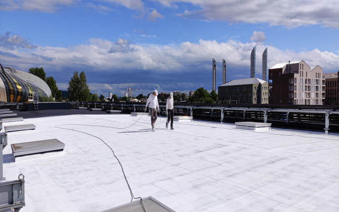 Cool Roof France a notamment traité le toit de la Cité du vin, à Bordeaux.