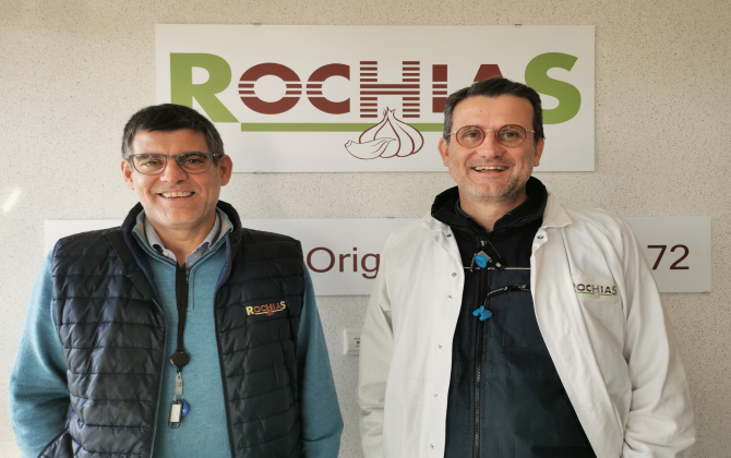 Eric Villain et Thierry Sclapari, dirigeants de Rochias