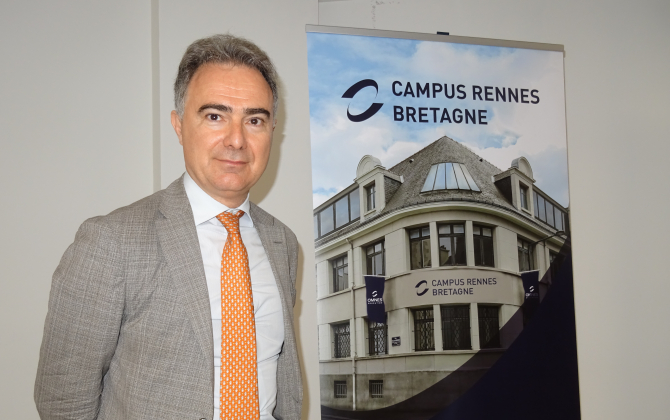 José Milano, directeur général d’Omnes Education. Le groupe parisien ouvrira son campus à Rennes pour la rentrée 2023.