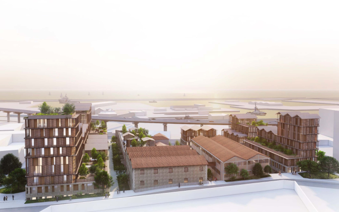Le futur campus de La Plateforme sera installé dans le périmètre d’Euroméditerranée 2, à Marseille.