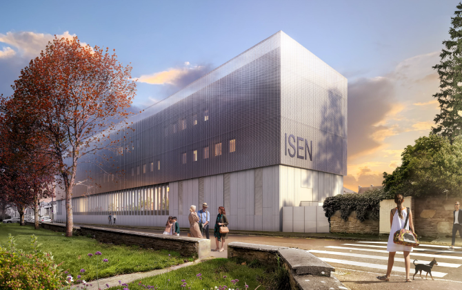 Le nouveau bâtiment de l’Isen à Brest sera livré en 2024.