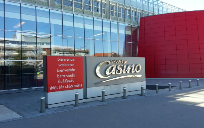 Le siège du groupe Casino à Saint-Etienne.