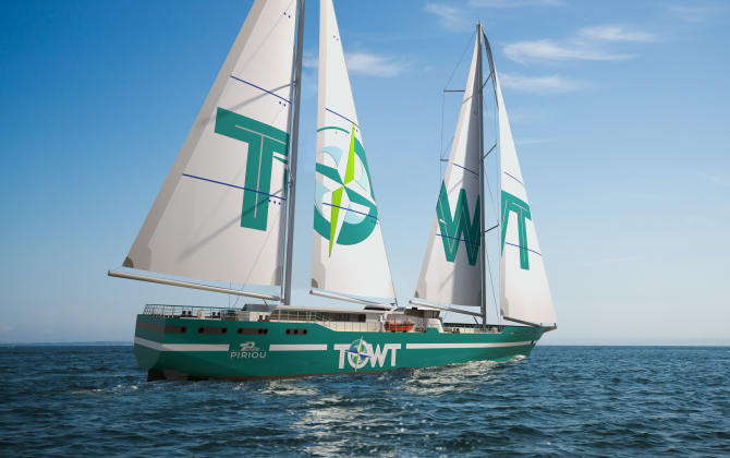 Le voilier-cargo de Towt sera livré par Piriou au troisième trimestre 2023.