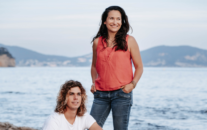 Louis Demessine et Laure Matarese, les fondateurs de la web app Surfnow