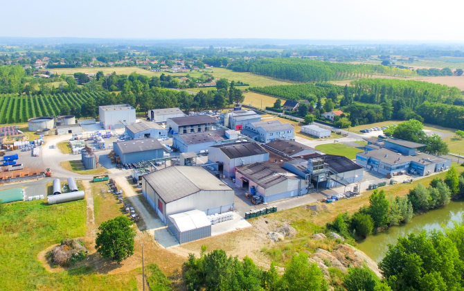 L’usine de Berkem à Gardonne, en Dordogne.