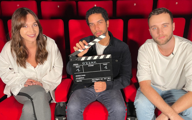 Mélanie Canivet, Cédric Merouani et Sylvain Mante, cofondateurs d’Ozzak à Nantes, sont passionnés de cinéma.