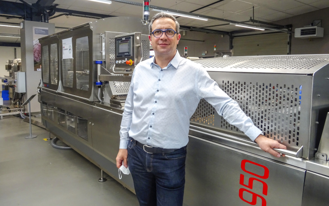 Nicolas Ducept, PDG de Mecapack qui fabrique des machines d’emballage en Vendée.