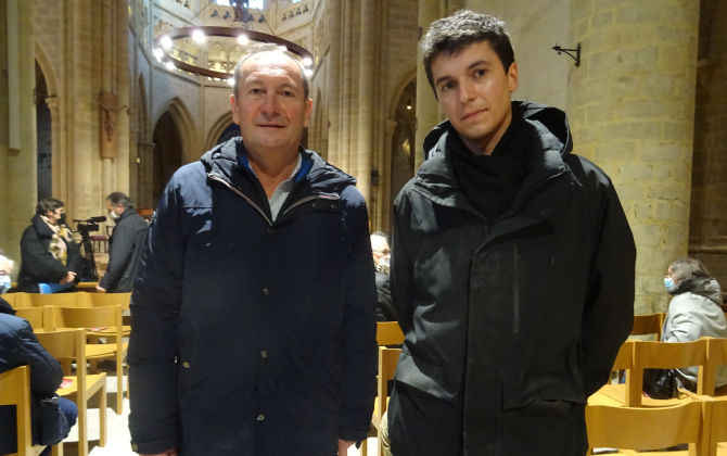 Philippe Moullec (à gauche) et Paul Guézenec, co-gérants de l’entreprise Moullec.