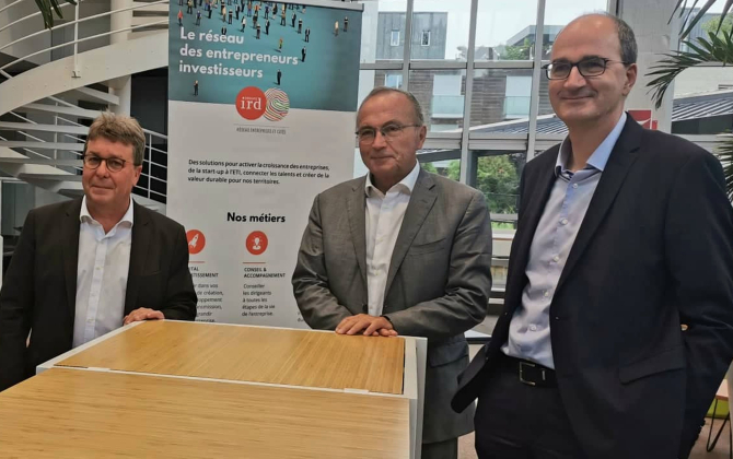 Thierry Dujardin, le directeur général du Groupe IRD (à gauche), Jean-Pierre Letartre, le président, et Paul Damestoy, le directeur général adjoint, ont présenté un bilan positif de 2020.