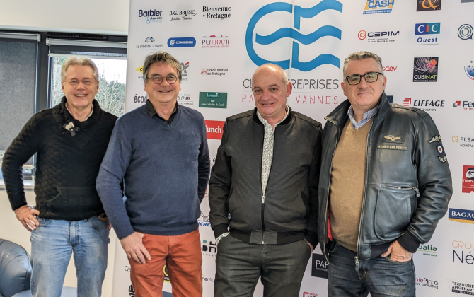 Le CSED 56 s’appuie sur plusieurs réseaux que représentent Thierry Lebourgeois et Jean-Pierre Jarnoux du CCRE56, Fabrice Rivaille du club des entreprises du pays de Vannes et Laurent Lefranc, président du club d’entreprises d’Auray.
