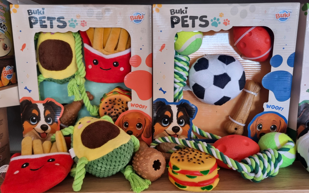 Les jouets de Buki France continuent d’appâter de nouvelles cibles, dont les chiens