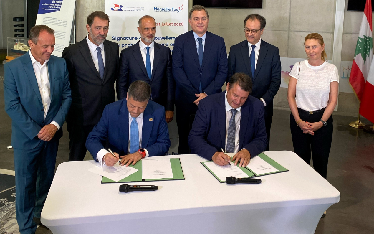 Le port de Marseille Fos renouvelle l’accord de coopération avec celui de Beyrouth