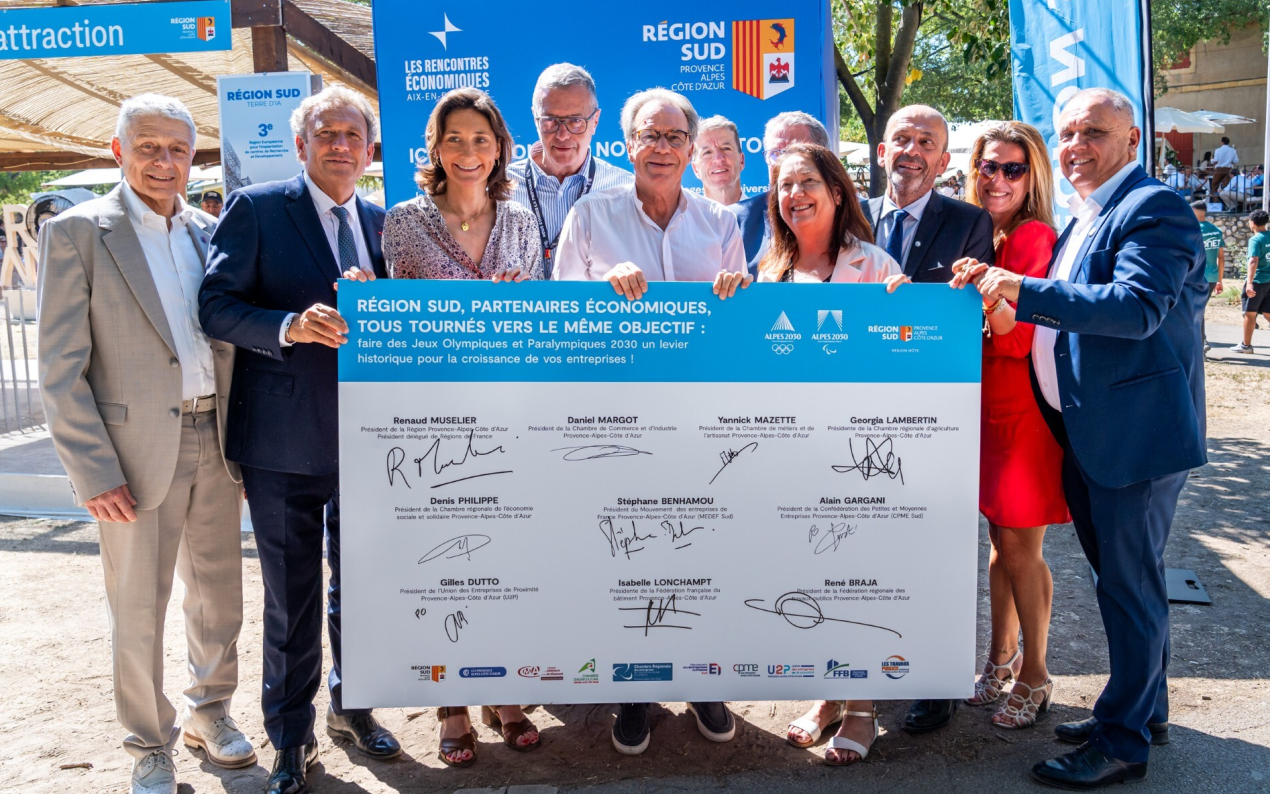 La Région Sud s'engage auprès du monde économique avec un partenariat pour les Jeux Olympiques 2030