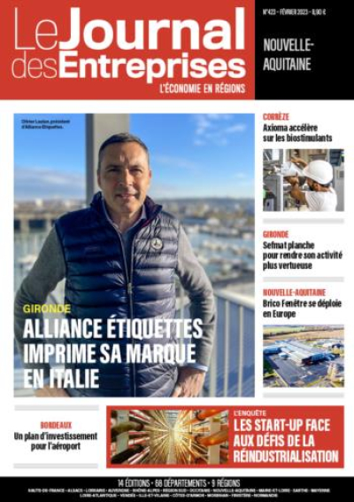 Gironde - Alliance Étiquettes imprime sa marque en Italie - Le Journal des Entreprises Nouvelle-Aquitaine - Février 2023