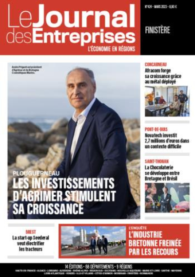 Les investissements d'Agrimer stimulent sa croissance - Le Journal des Entreprises Finistère - Mars 2023