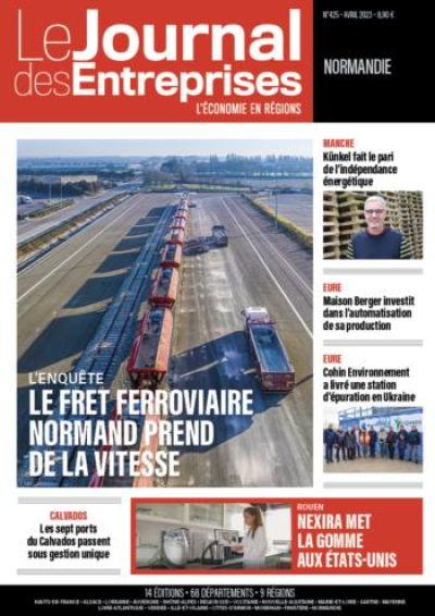 Enquête - Le fret ferroviaire normand prend de la vitesse - Le Journal des Entreprises Normandie - Avril 2023