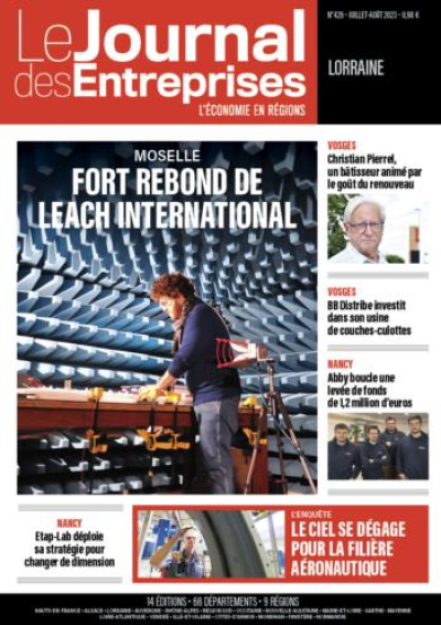 Fort rebond de Leach International - Le Journal des Entreprises Lorraine - Juillet-Août 2023