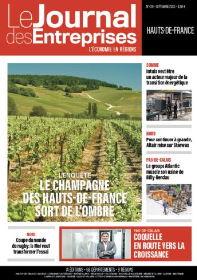 L'Enquête : Le champagne des Hauts-de-France sort de l'ombre - Le Journal des Entreprises Hauts-de-France - Septembre 2023