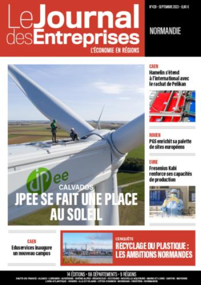 Calvados - JP Énergie Environnement se fait une place au soleil - Le Journal des Entreprises Normandie - Septembre 2023
