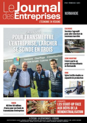 Pour transmettre l'entreprise, Larcher se scinde en trois - Le Journal des Entreprises Normandie - Février 2023