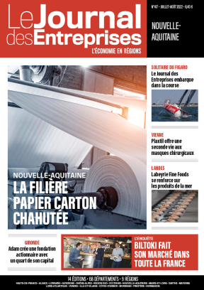 L'Enquête - La filière papier carton chahutée - Le Journal des Entreprises Nouvelle-Aquitaine - Juillet 2022
