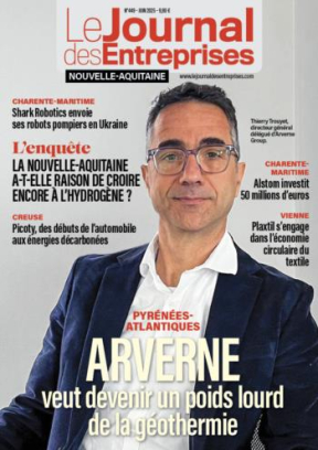 Arverne veut devenir un poids lourd de la géothermie - Le Journal des Entreprises Nouvelle-Aquitaine - Juin 2025