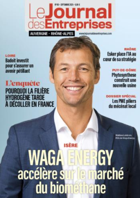 Waga Energy accélère sur le marché du biométhane - Le Journal des Entreprises Auvergne Rhône-Alpes - Septembre 2025