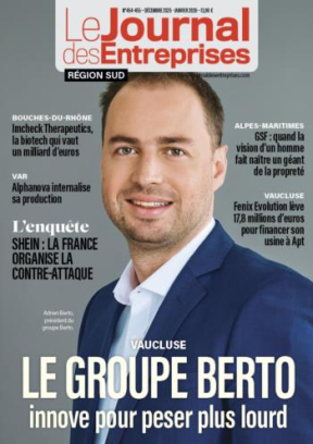 Le groupe Berto innove pour peser plus lourd - Le Journal des Entreprises Région Sud - Décembre-Janvier 2026