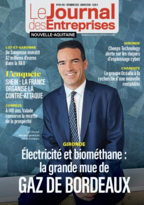 Électricité et biométhane : la grande mue de Gaz de Bordeaux - Le Journal des Entreprises Nouvelle-Aquitaine - Décembre-Janvier 2026