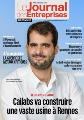 Cailabs va construire une vaste usine à Rennes - Le Journal des Entreprises Bretagne - Février 2026