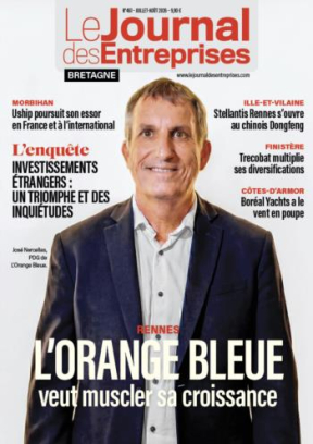 L'Orange Bleue veut muscler sa croissance - Le Journal des Entreprises Bretagne - Juillet-Août 2026