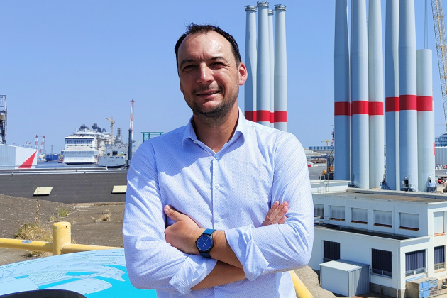 Matthieu Blandin, vice-président du cluster régional Neopolia, responsable de l’éolien offshore chez Valorem et dirigeant d’Akrocean.
