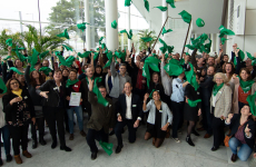 Les exploitants viticoles certifiés "Haute Valeur Environnementale", lors du forum du CIVB.