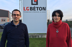 Julien Fruchet et Alexandra Gaudin, membres du comité de direction de LG Béton. 