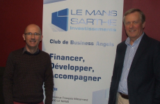 Jean-Michel Blaquière, animateur du club, et Olivier Brière, président de Le Mans Sarthe Investissements.