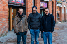 Jean-François Tosti, Éric Tosti et David Alaux, les trois cofondateurs et cogérants du studio d'animation toulousain TAT Productions.
